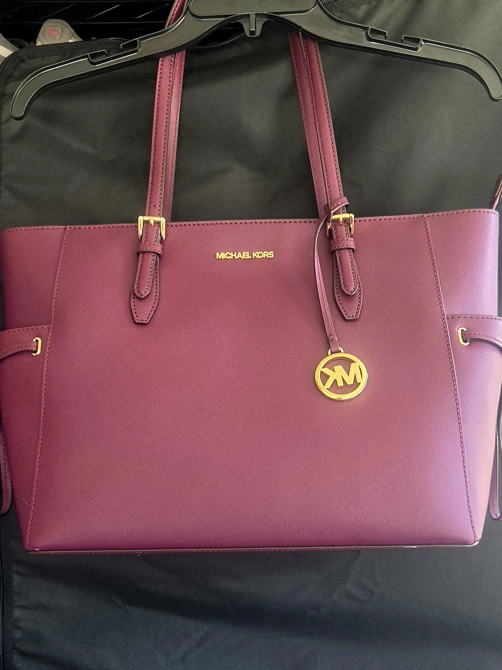 Michael Kors Plum Saffiano Leather Tote Bag
